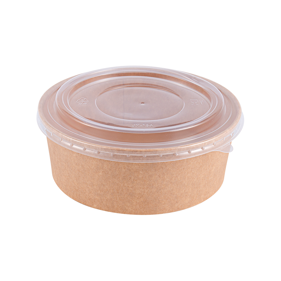 500ml Grease-Resistentes Kraft Round Paper Crater cum 150mm Aperiens Diameter