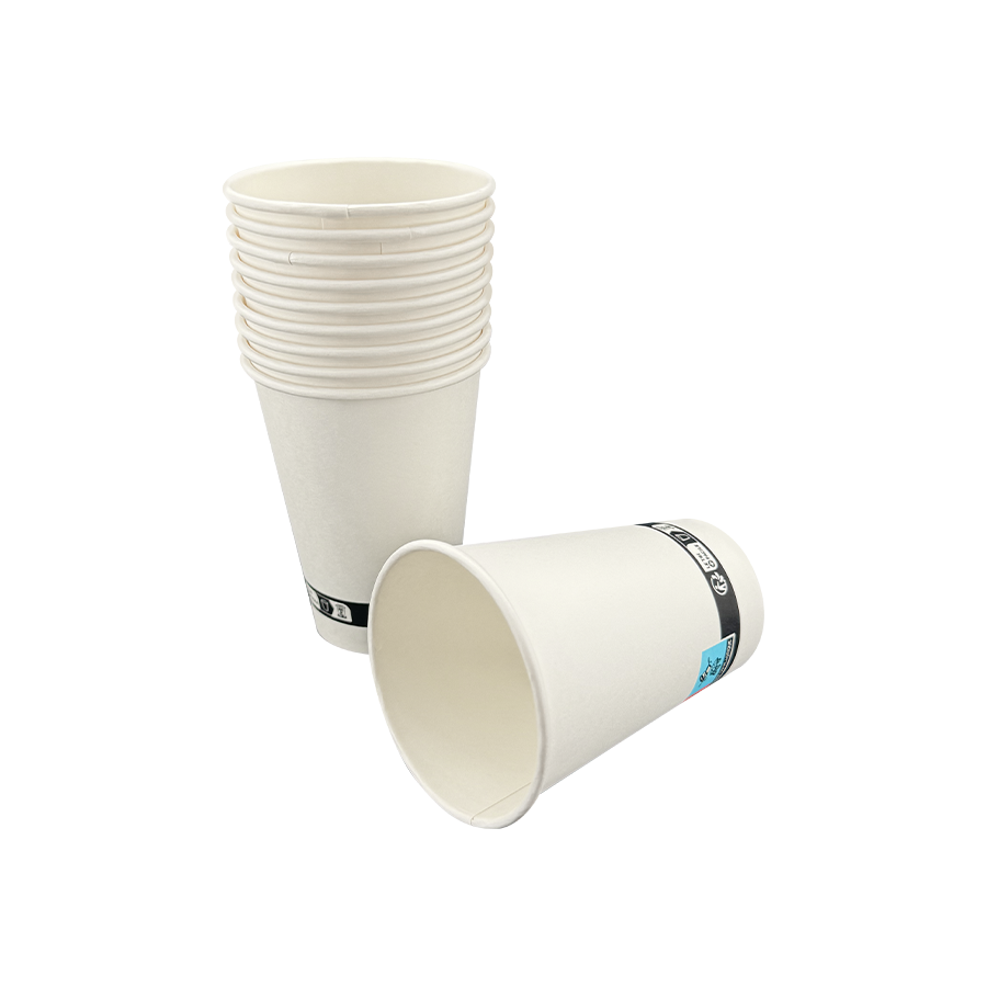 7.5oz Single Wall White Disposable Paper Cucurbitulae